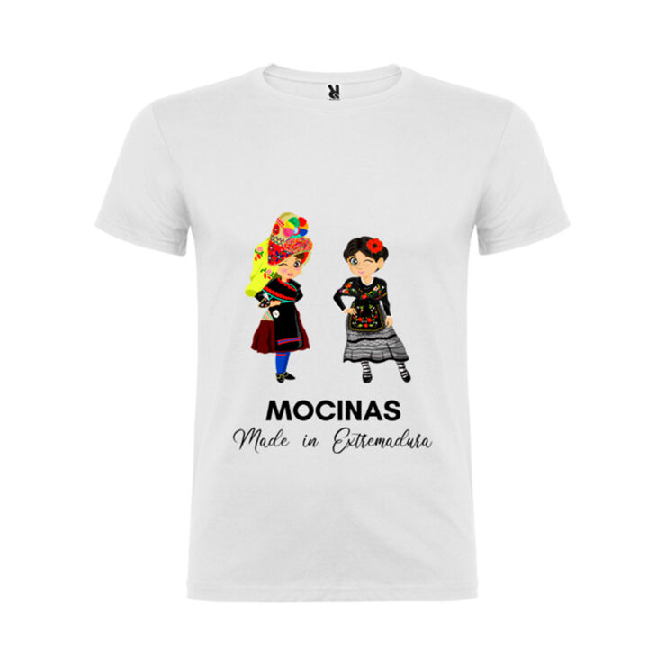 Inicio 29 Camiseta unisex con frase Mocinas Made in Extremadura de Ajecho