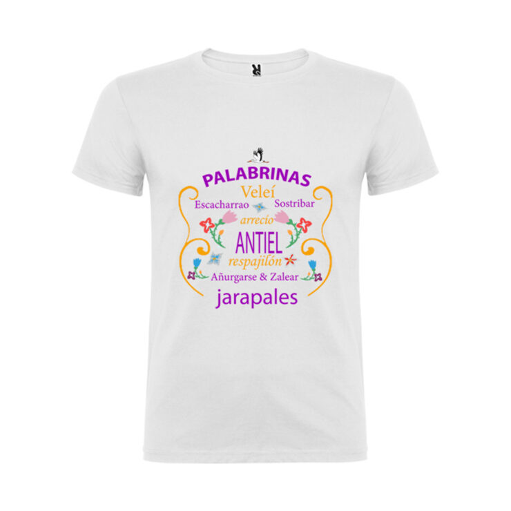 Camiseta unisex con diseño Palabrinas extremeñas de Ajecho