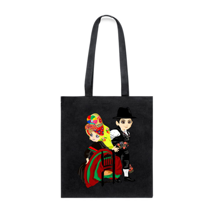 Ajecho Totebag Montehermosenos algodon negra