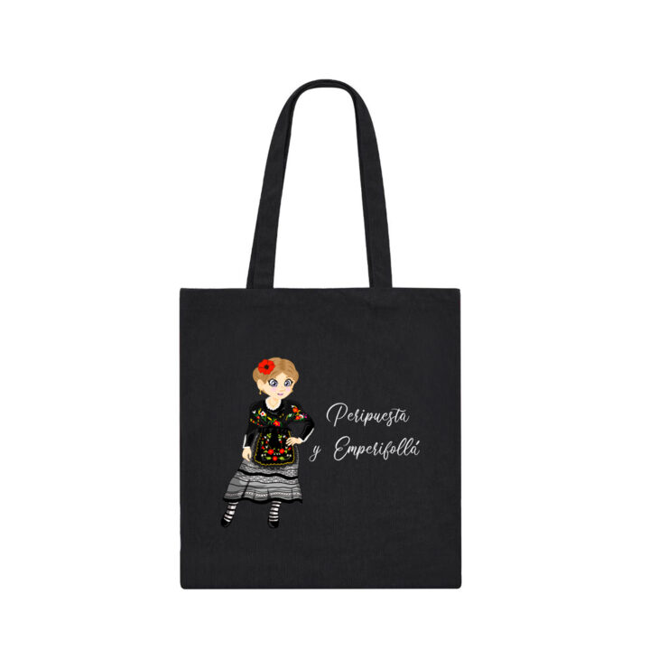 Inicio 27 Ajecho Totebag peripuesta emperifolla pana negra