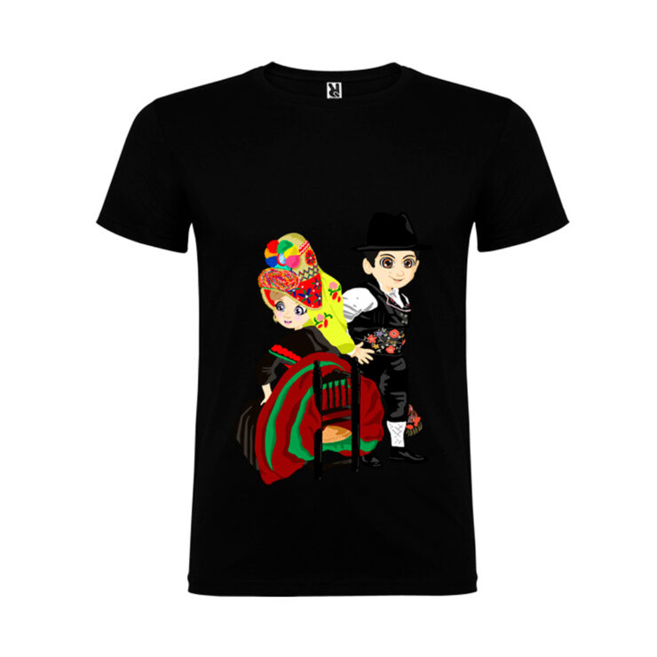 Ajecho Unisex negro Montehermosenos pareja