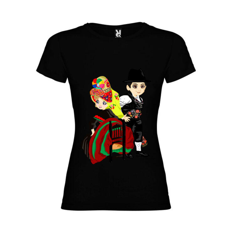 Inicio 10 Ajecho camiseta Femenina negra Montehermosenos pareja