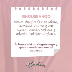 Ajecho Castuo design palabrina extremena Ringurrango
