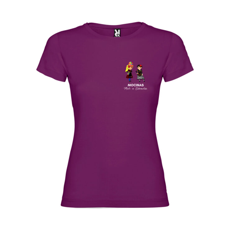 Camiseta Ajecho Femenina lila outlet delante