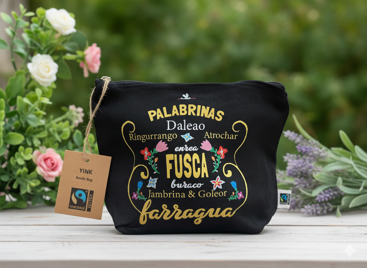 Neceser Palabrinas algodón Fairtrade 1 Neceser Palabrinas algodón Fairtrade