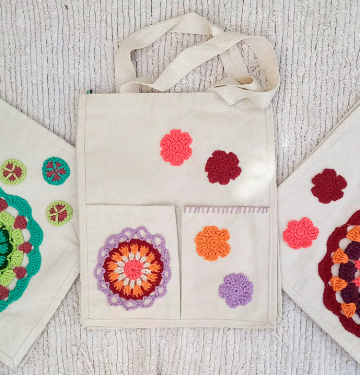 ajecho totebag mollicas ganchillo