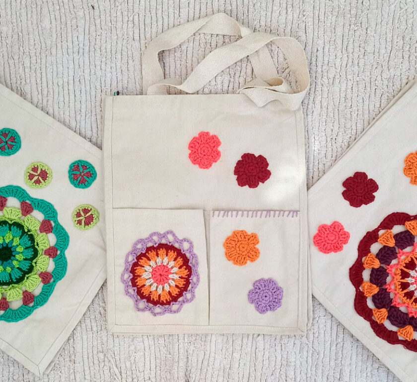 ajecho totebag mollicas ganchillo