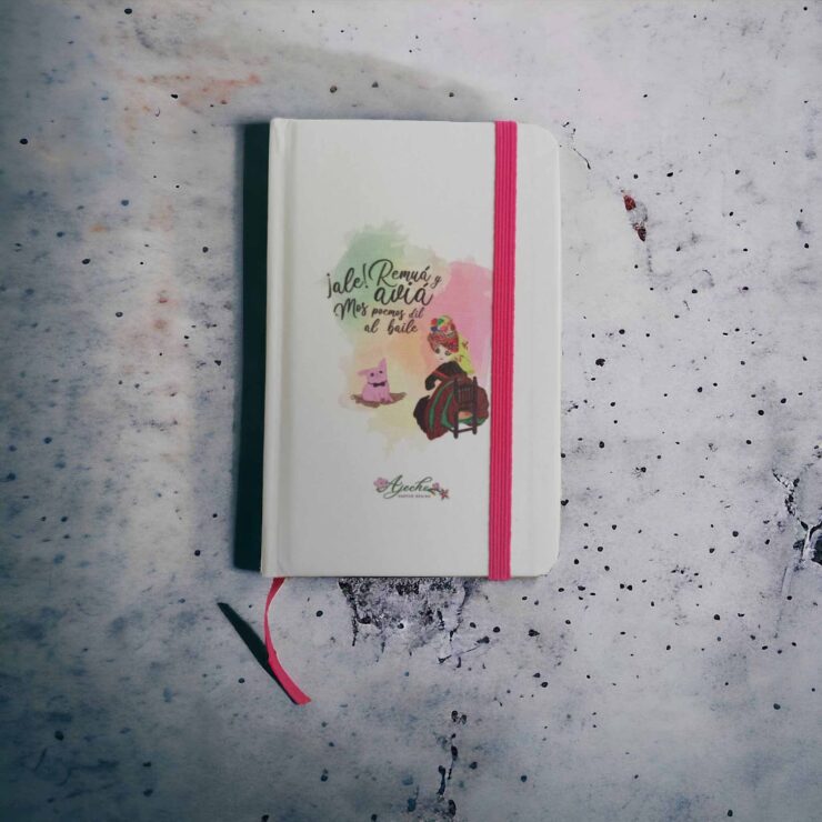 Ajecho bloc notas bolsillo goma rosa neutro