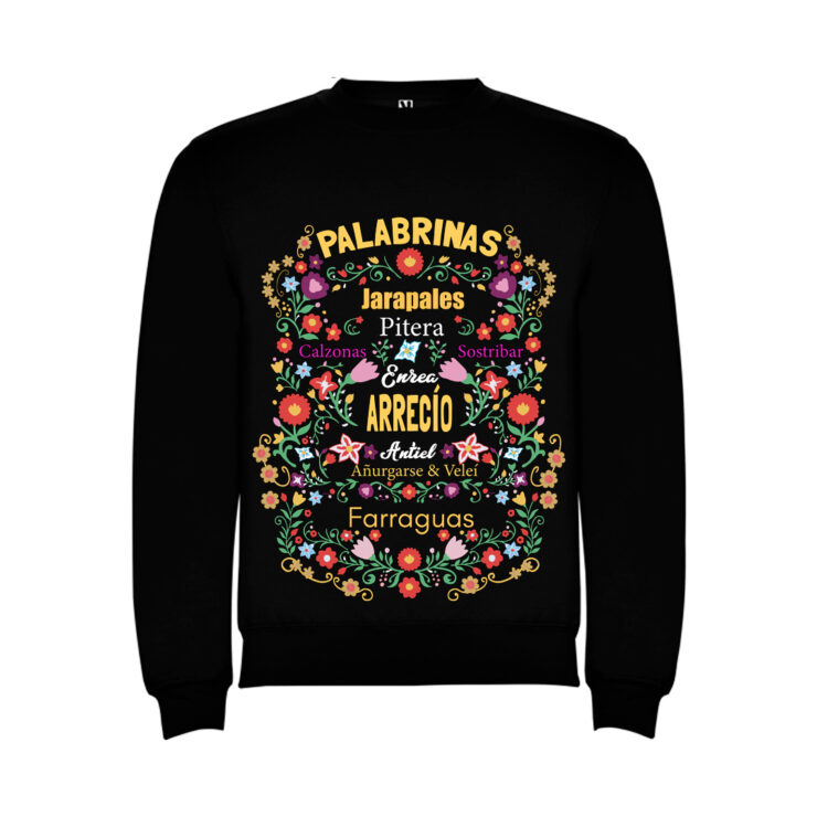 ajecho sudadera ringurrangos negra