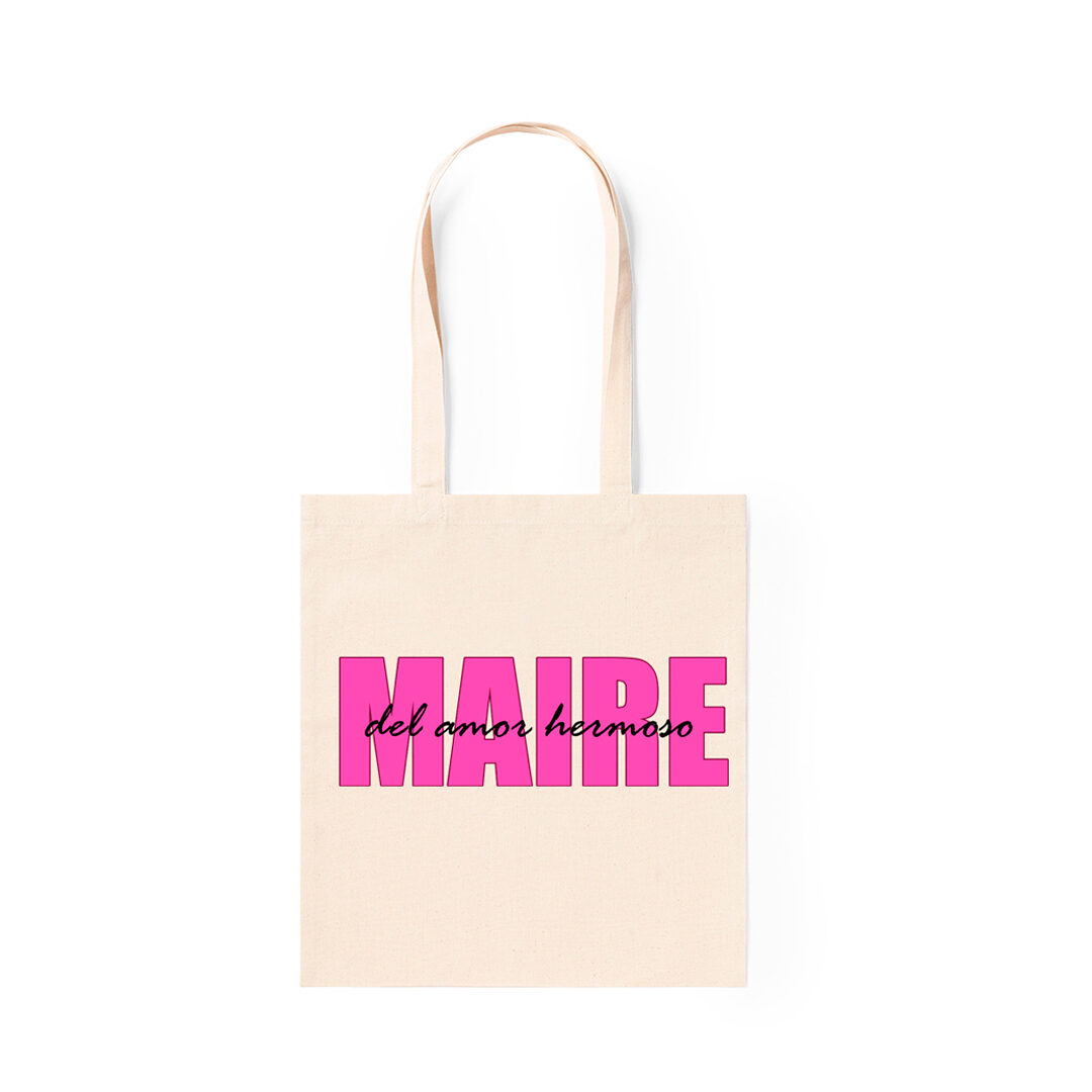 ajecho Totebag maire algodon beige