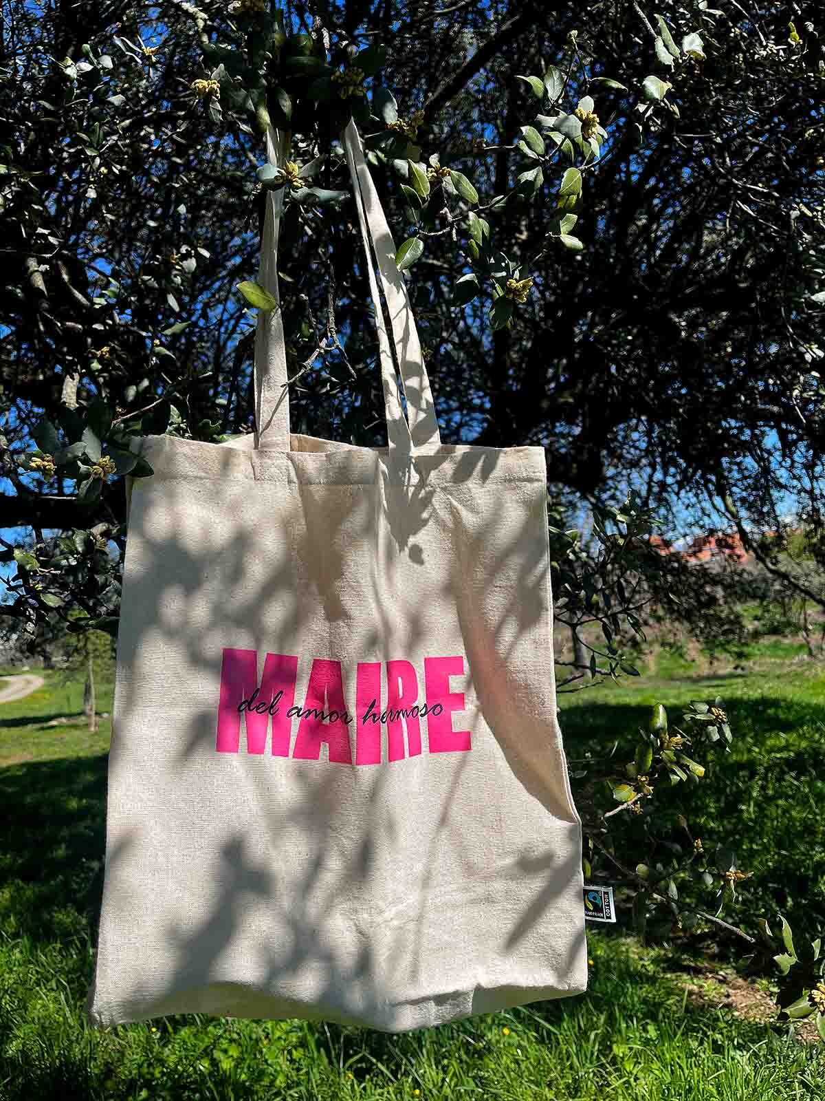 ajecho Totebag maire algodon beige neceser arbol