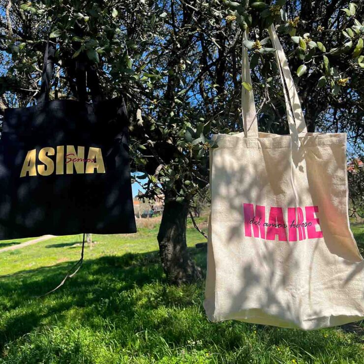 ajecho Totebag maire asina algodon arbol