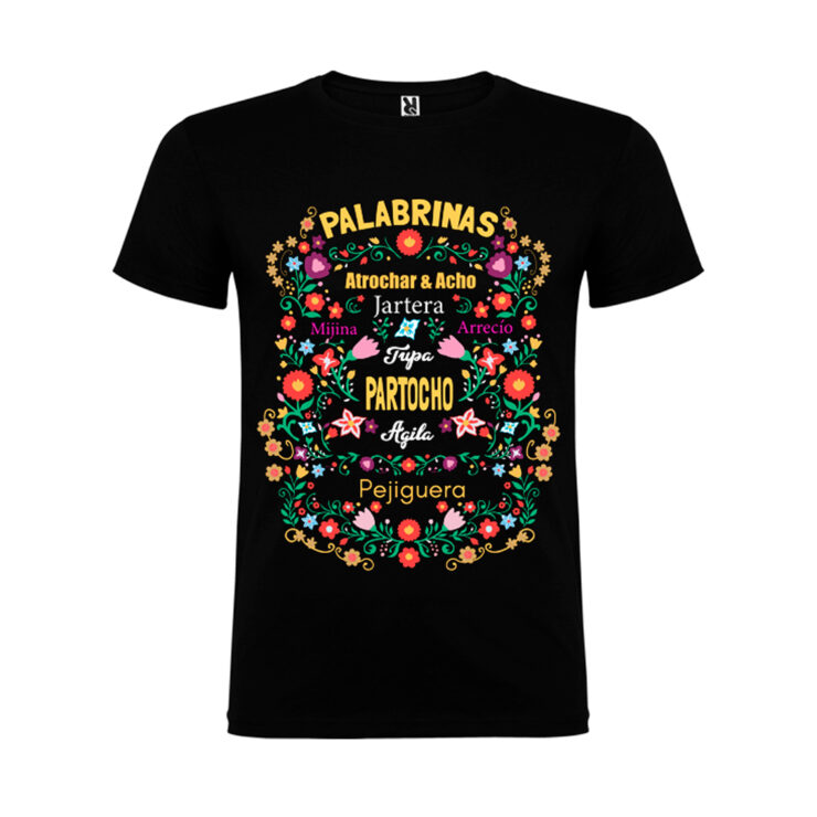 ajecho camiseta unisex negra guitarvera