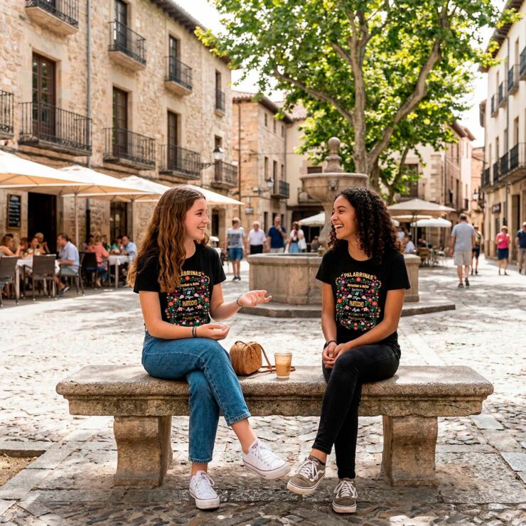 ajecho camiseta unisex negra guitarvera jovenes IA