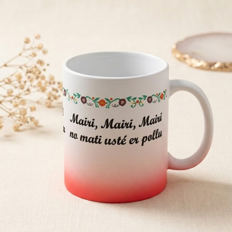 Ajecho taza mairi no mate uste er pollu