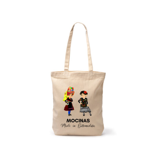 Tote bag algodón con cremallera