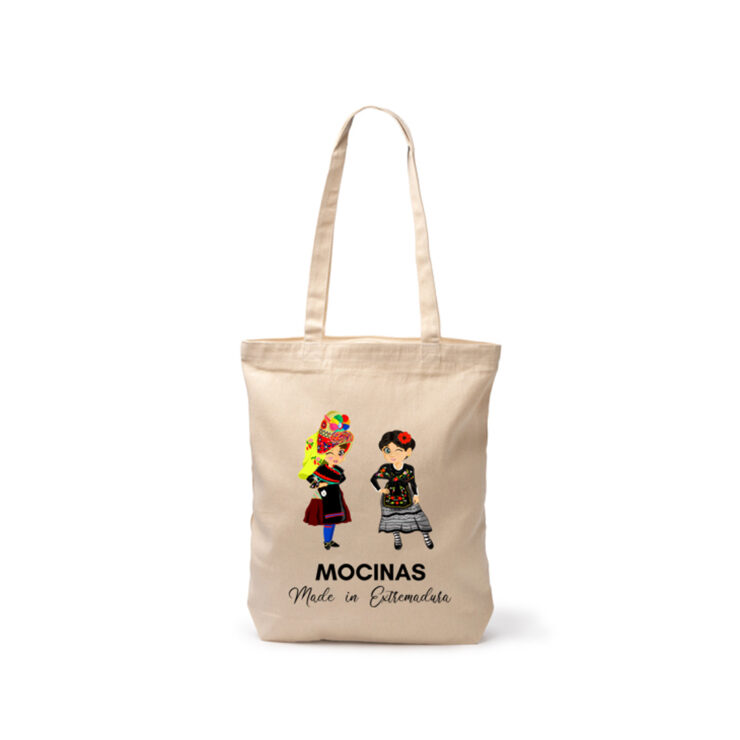 Inicio 35 ajecho Totebag mocinas cremallera algodon beige