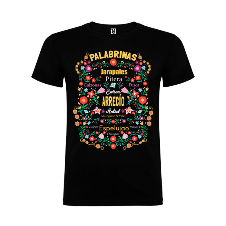 camiseta Ajecho Unisex negro ringurrangos nueva